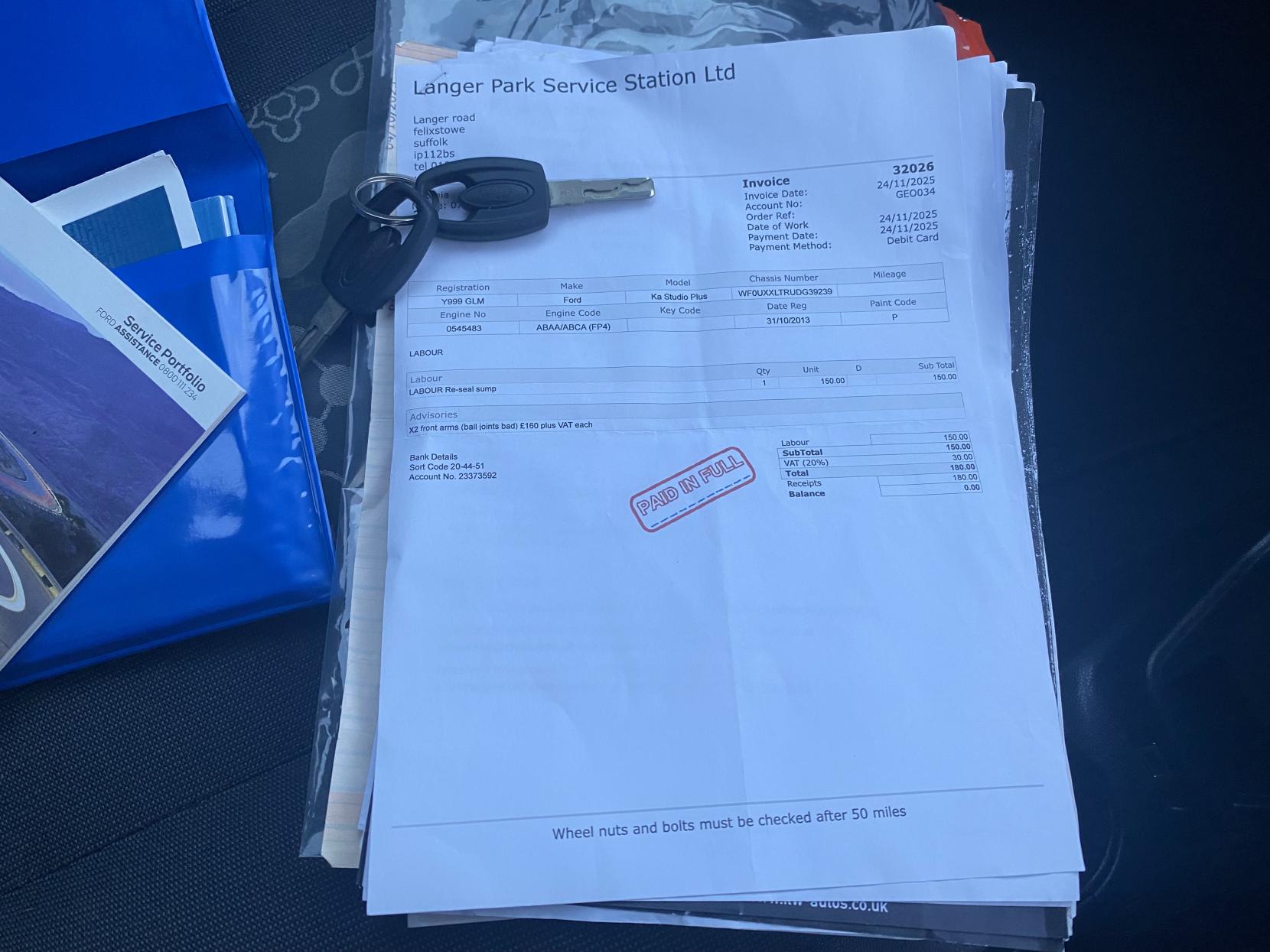 Ford Ka 1.2 Studio Hatchback 3dr Petrol Manual Euro 5 (s/s) (69 ps)