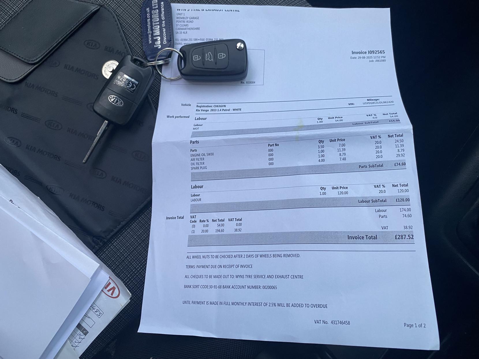 Kia Venga 1.4 EcoDynamics 1 MPV 5dr Petrol Manual Euro 5 (s/s) (89 bhp)