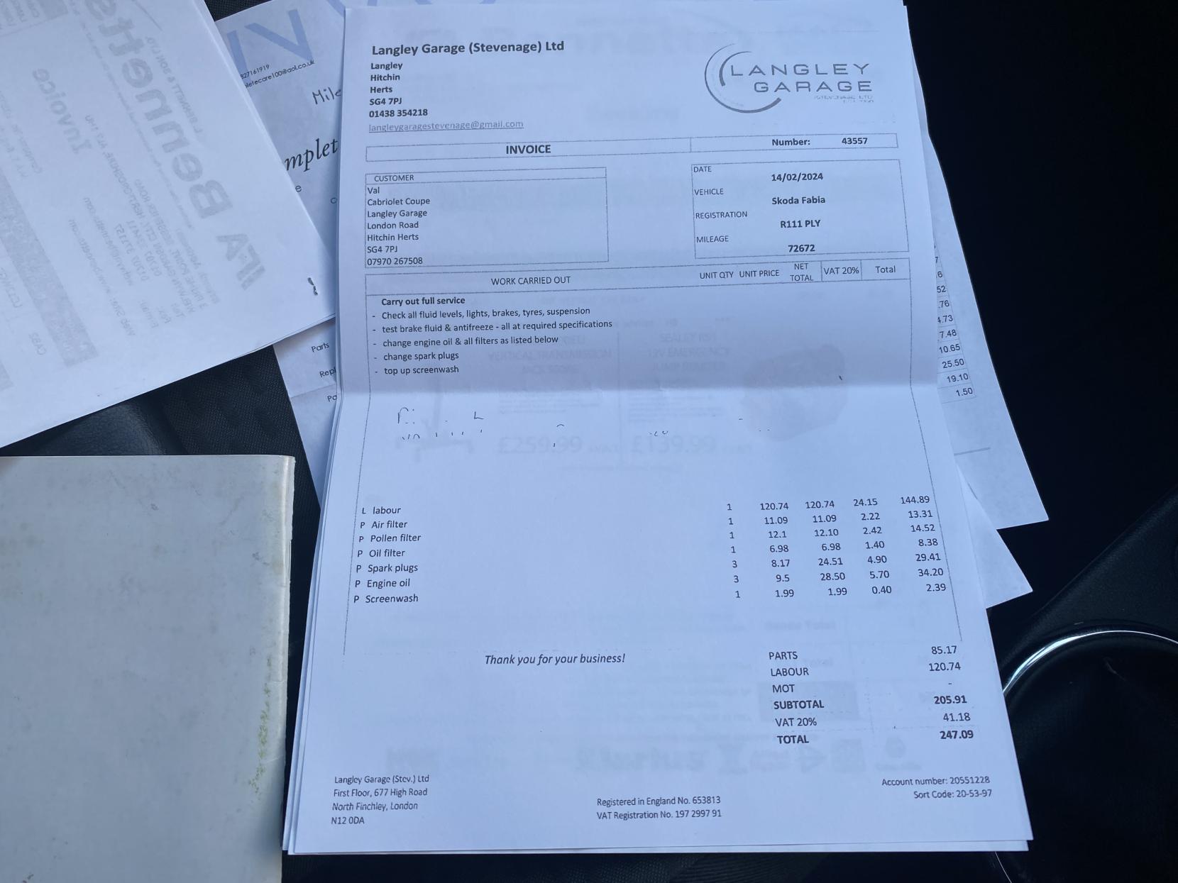 Skoda Fabia 1.2 SE Hatchback 5dr Petrol Manual Euro 5 (69 ps)