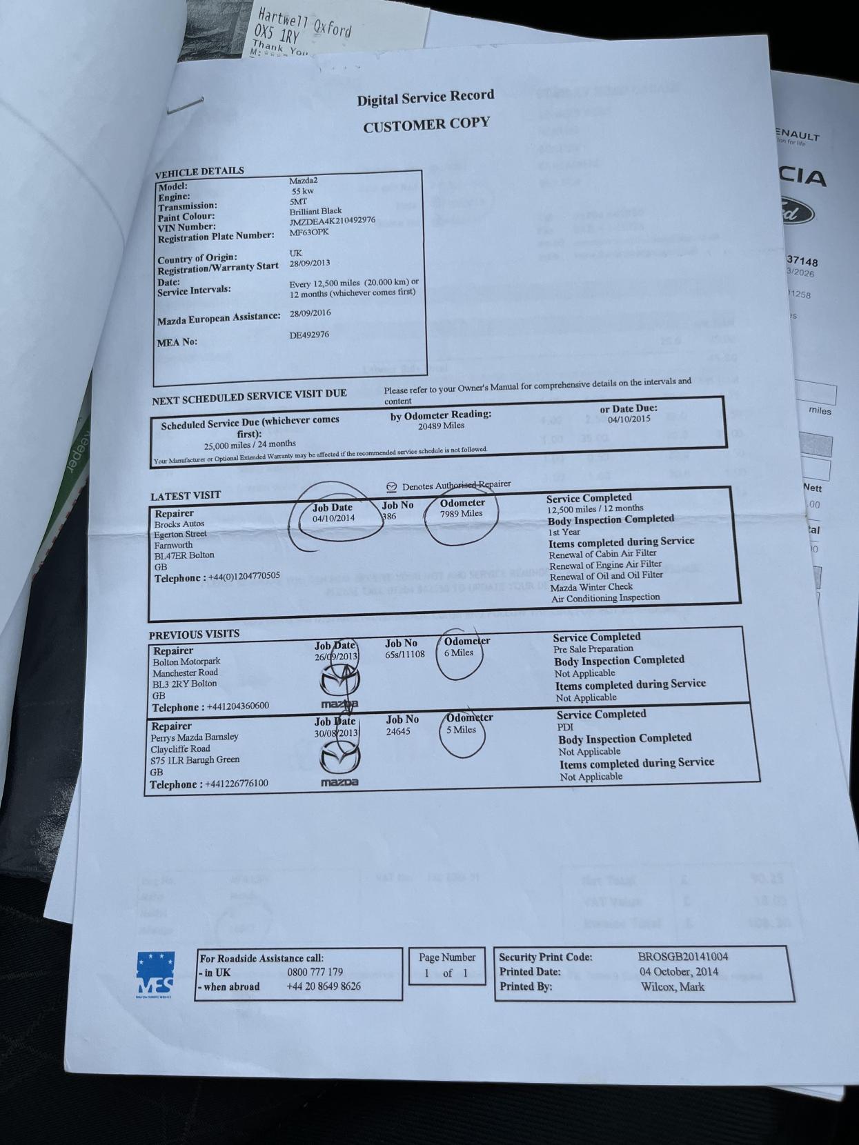 Mazda Mazda2 1.3 TS Hatchback 5dr Petrol Manual Euro 5 (a/c) (75 ps)