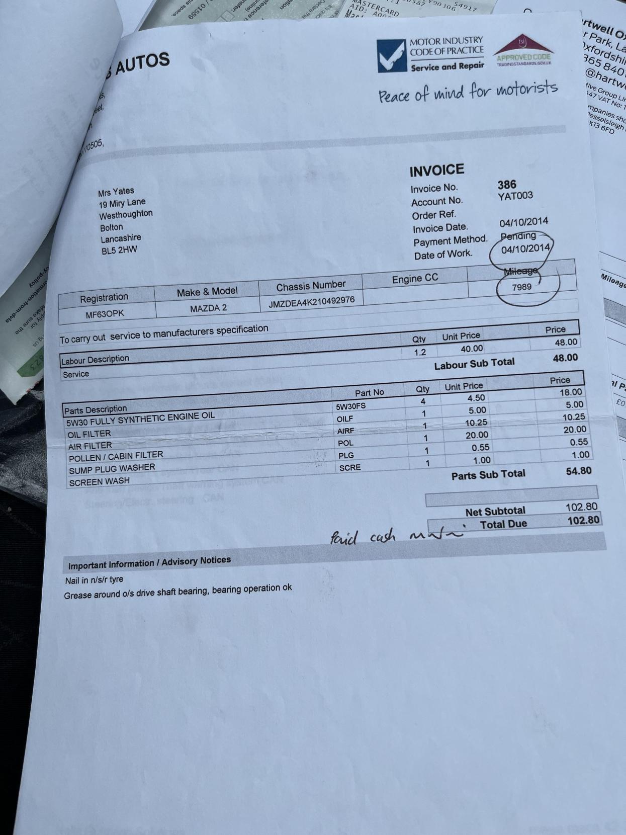 Mazda Mazda2 1.3 TS Hatchback 5dr Petrol Manual Euro 5 (a/c) (75 ps)