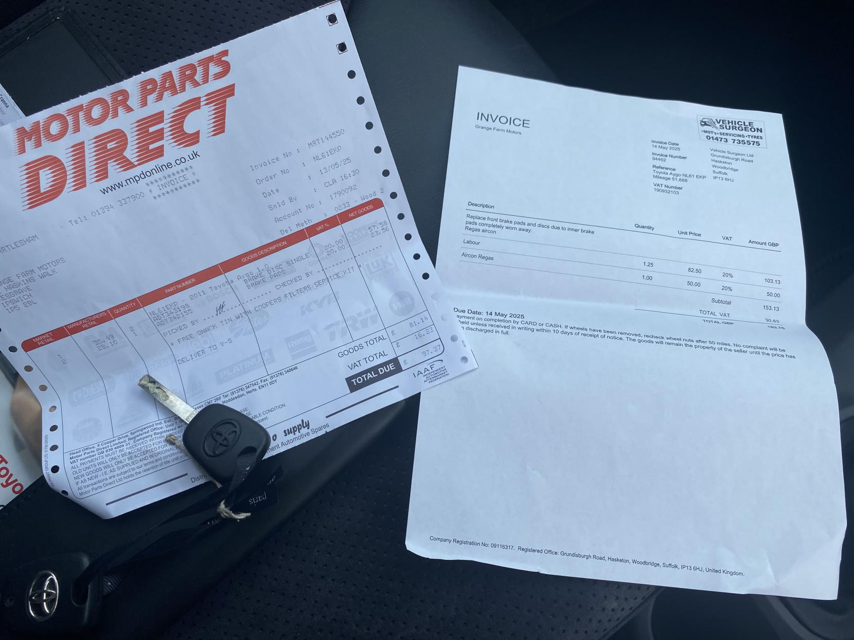 Toyota AYGO 1.0 VVT-i Ice Hatchback 5dr Petrol Manual Euro 5 (67 ps)