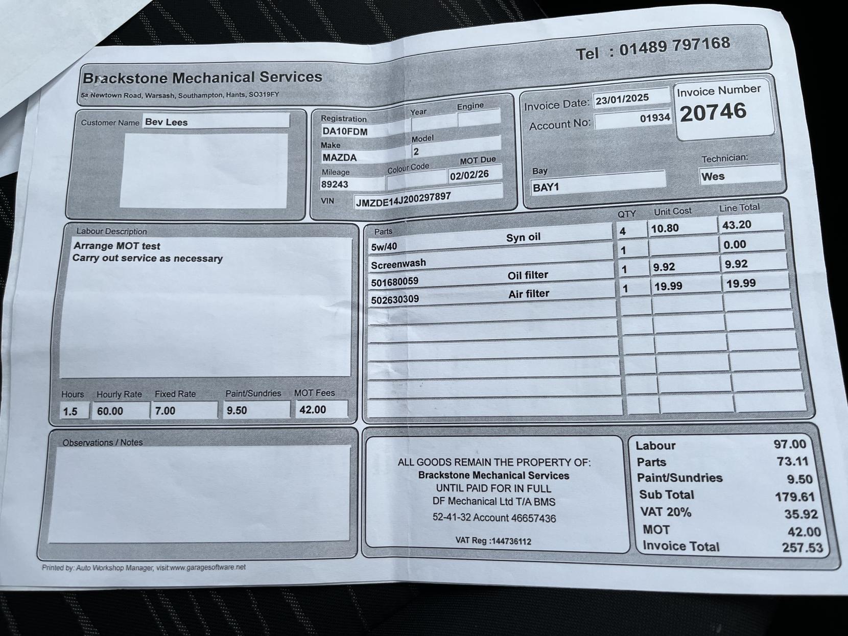 Mazda Mazda2 1.3 TS2 Hatchback 5dr Petrol Manual Euro 4 (86 ps)