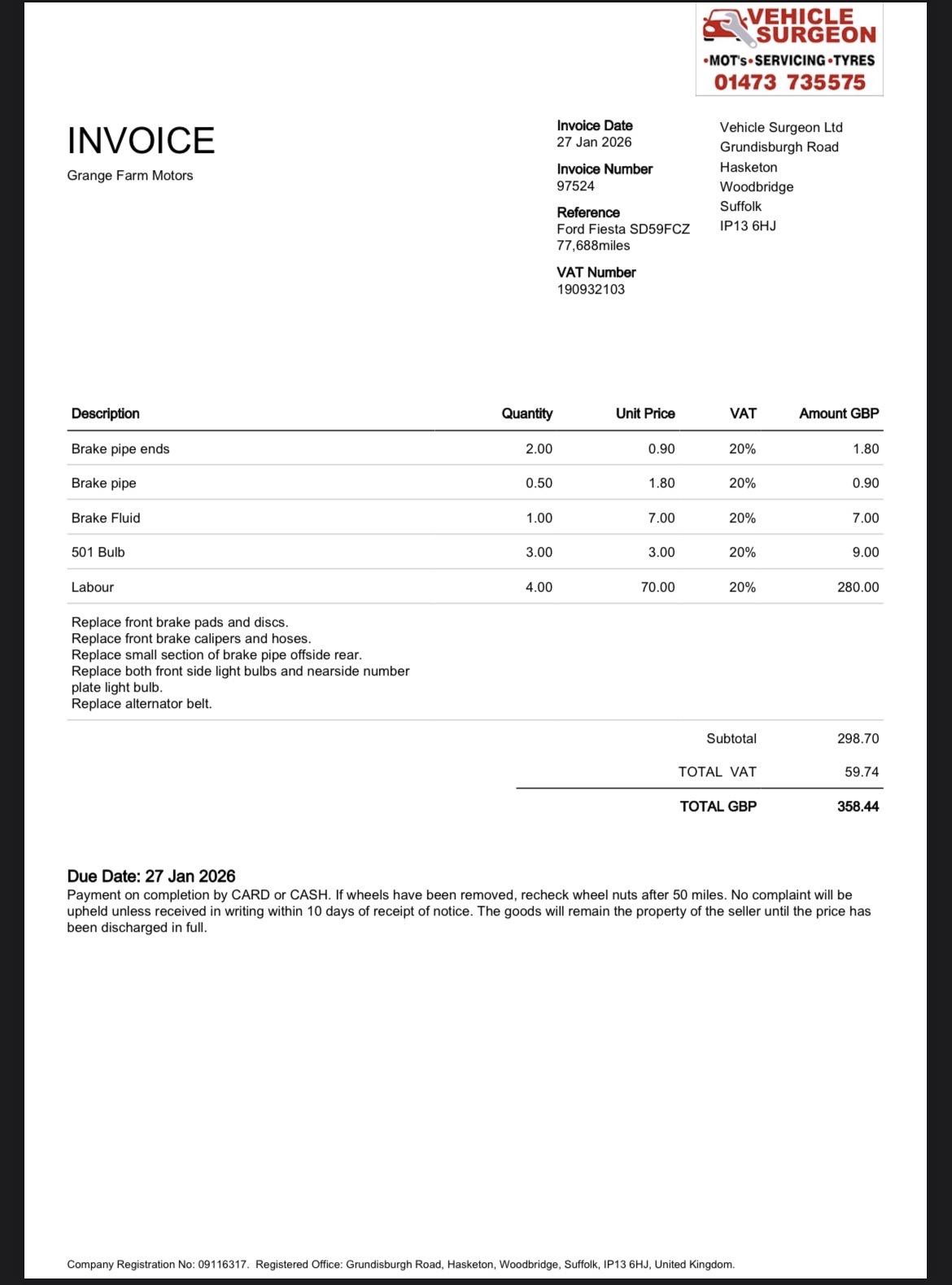 Ford Fiesta 1.25 Style Hatchback 3dr Petrol Manual (128 g/km, 59 bhp)