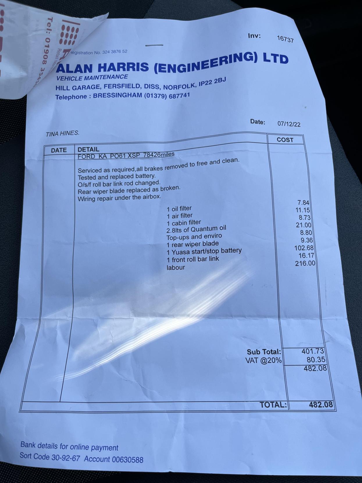 Ford Ka 1.2 Zetec Hatchback 3dr Petrol Manual Euro 5 (s/s) (69 ps)