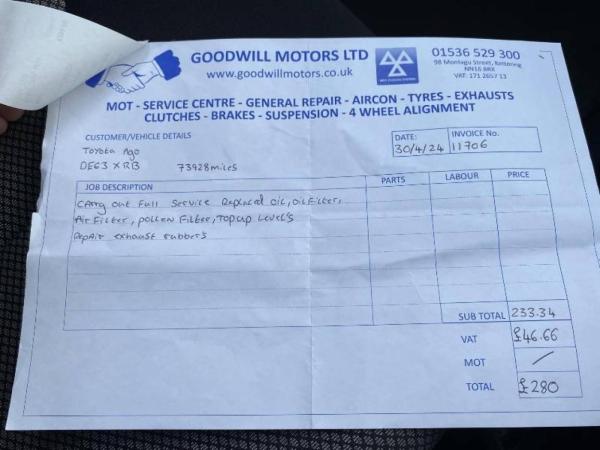 Toyota AYGO 1.0 VVT-i Mode Hatchback 3dr Petrol Manual Euro 5 (68 ps)