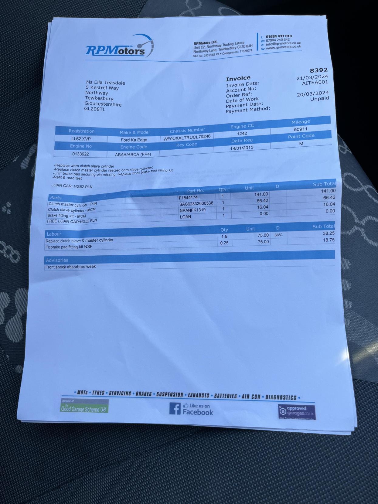 Ford Ka 1.2 Edge Hatchback 3dr Petrol Manual Euro 5 (s/s) (69 ps)