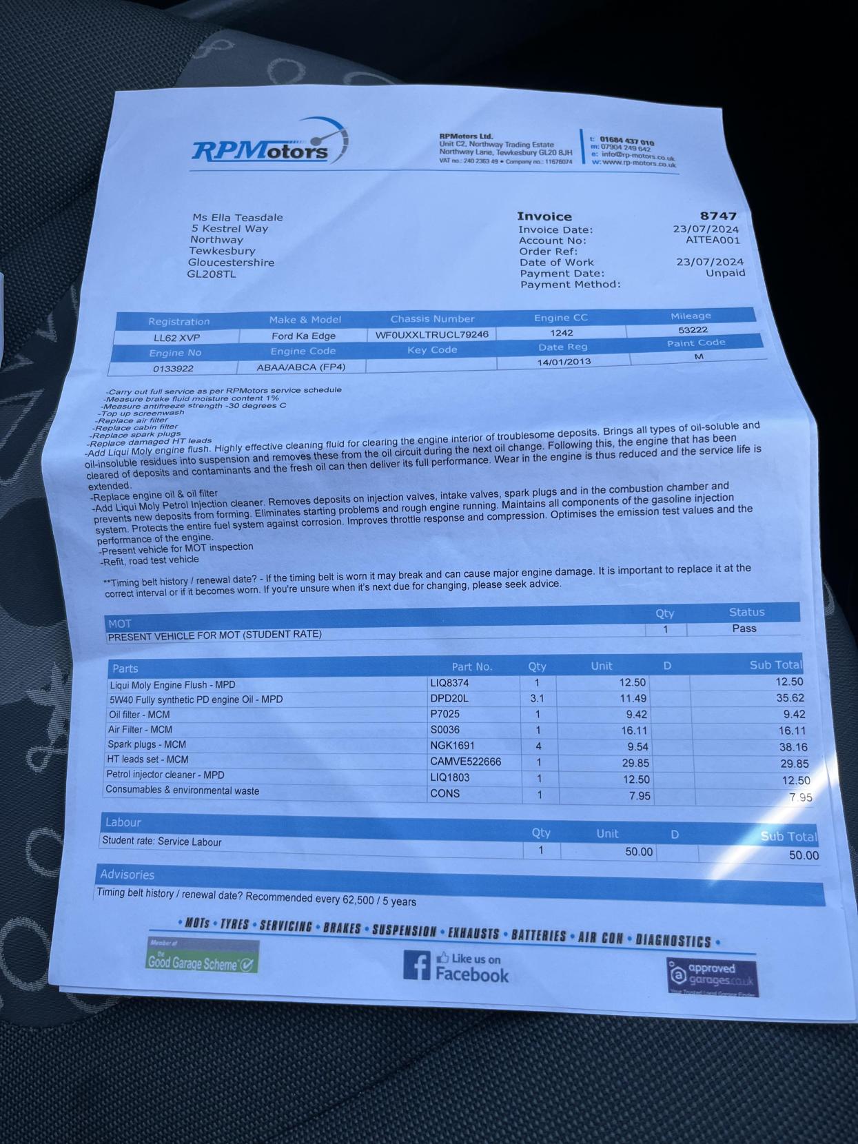 Ford Ka 1.2 Edge Hatchback 3dr Petrol Manual Euro 5 (s/s) (69 ps)