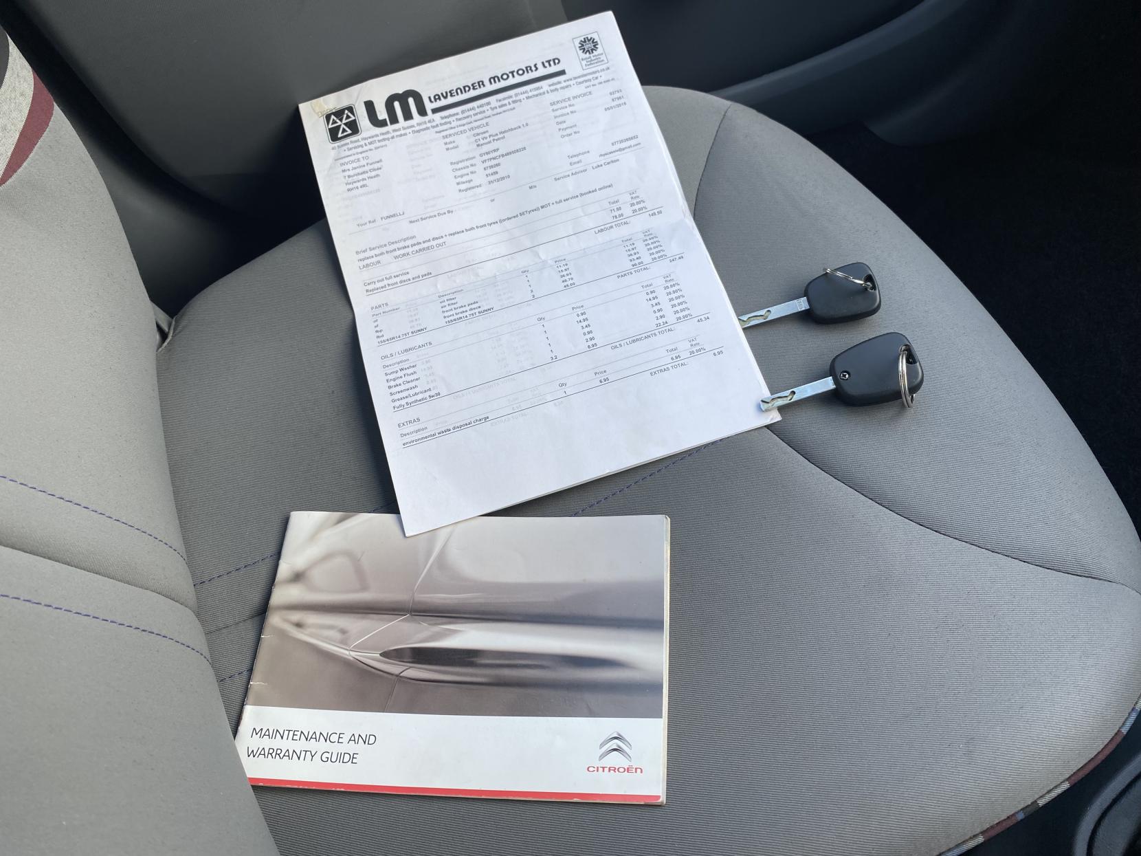 Citroen C1 1.0i VTR+ Hatchback 5dr Petrol Manual Euro 5 (68 ps)