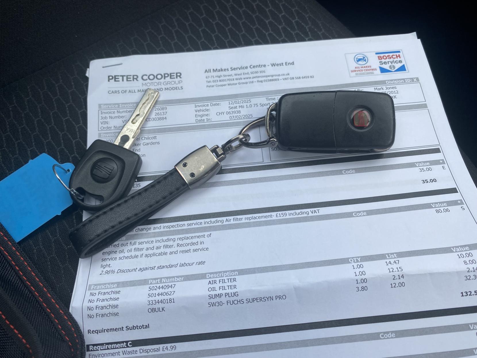 SEAT Mii 1.0 12v Sport Hatchback 3dr Petrol Manual Euro 5 (75 ps)
