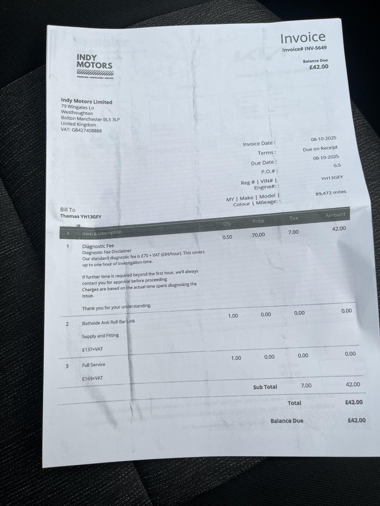 Kia Picanto 1.0 1 Hatchback 5dr Petrol Manual Euro 5 (68 bhp)