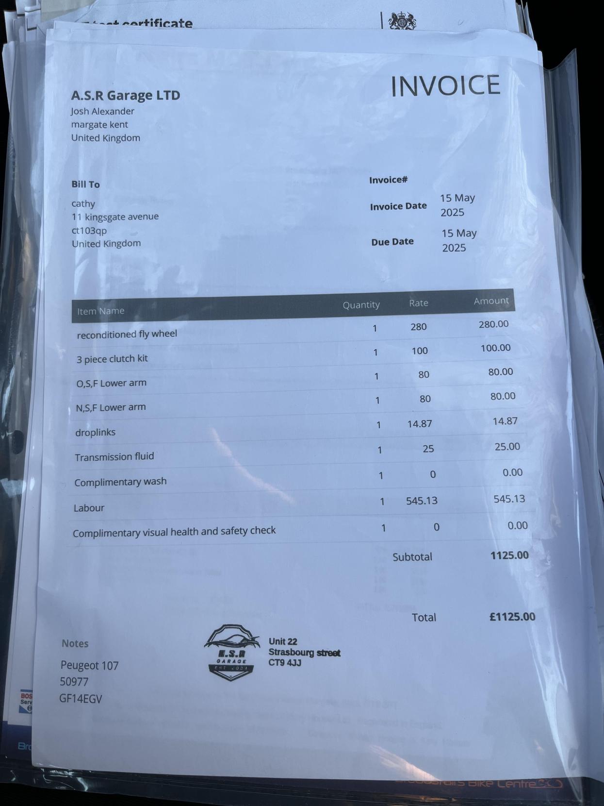 Peugeot 107 1.0 12V Active Hatchback 5dr Petrol Manual Euro 5 (68 ps)