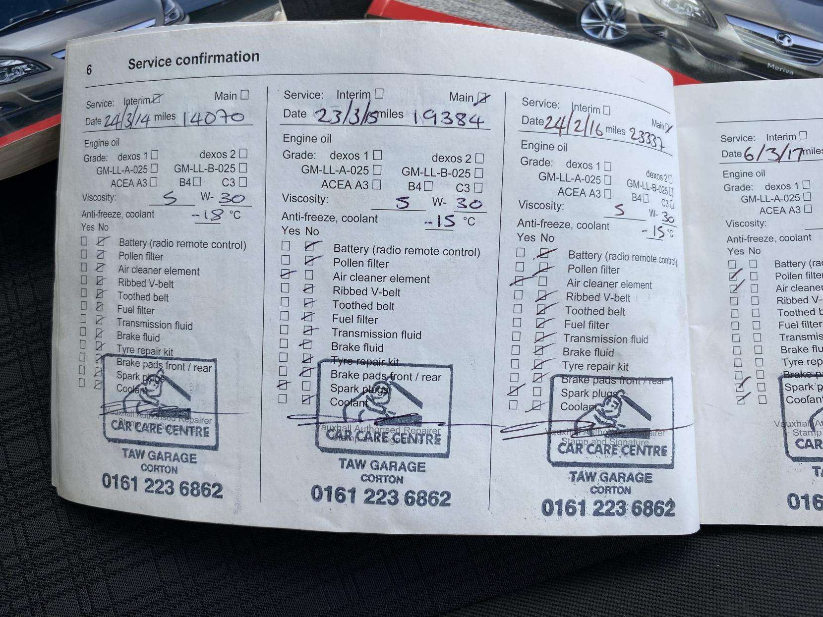 Vauxhall Meriva 1.4 16V S MPV 5dr Petrol Manual Euro 5 (AC) (100 ps)