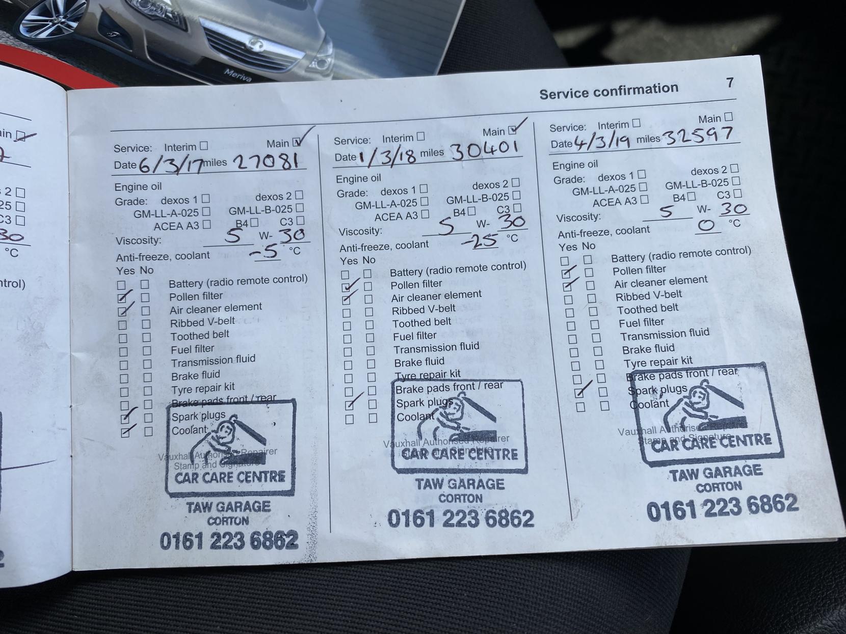 Vauxhall Meriva 1.4 16V S MPV 5dr Petrol Manual Euro 5 (AC) (100 ps)