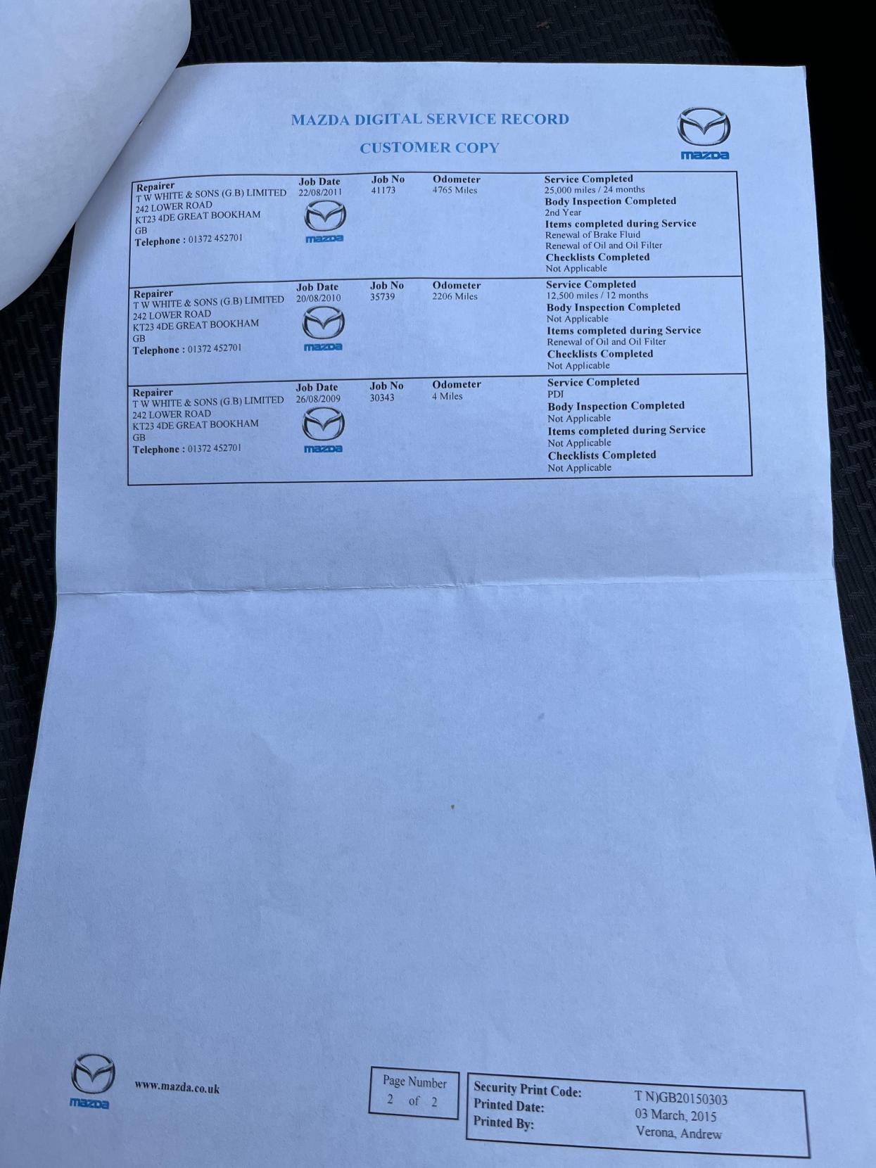 Mazda Mazda3 1.6 TS Hatchback 5dr Petrol Manual Euro 4 (105 ps)